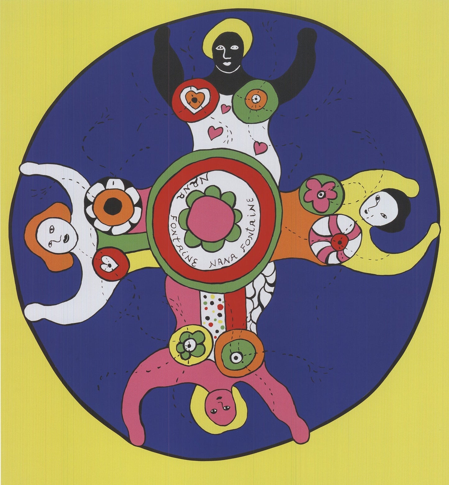 Niki De Saint Phalle Study For Nana Fountain (Yellow) " Offset Lithograp