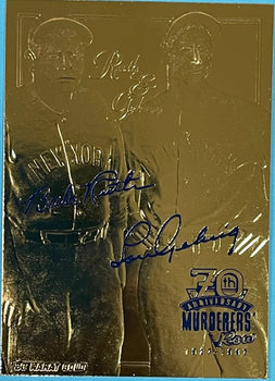 Babe Ruth & Lou Gehrig 1997 Bleachers Card 23Kt Gold Card