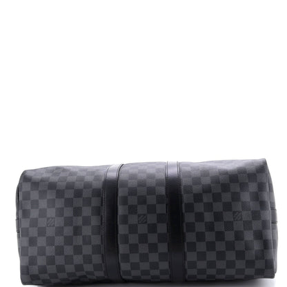 45 Louis Vuitton Keepall Bandouliere Bag Damier Graphite