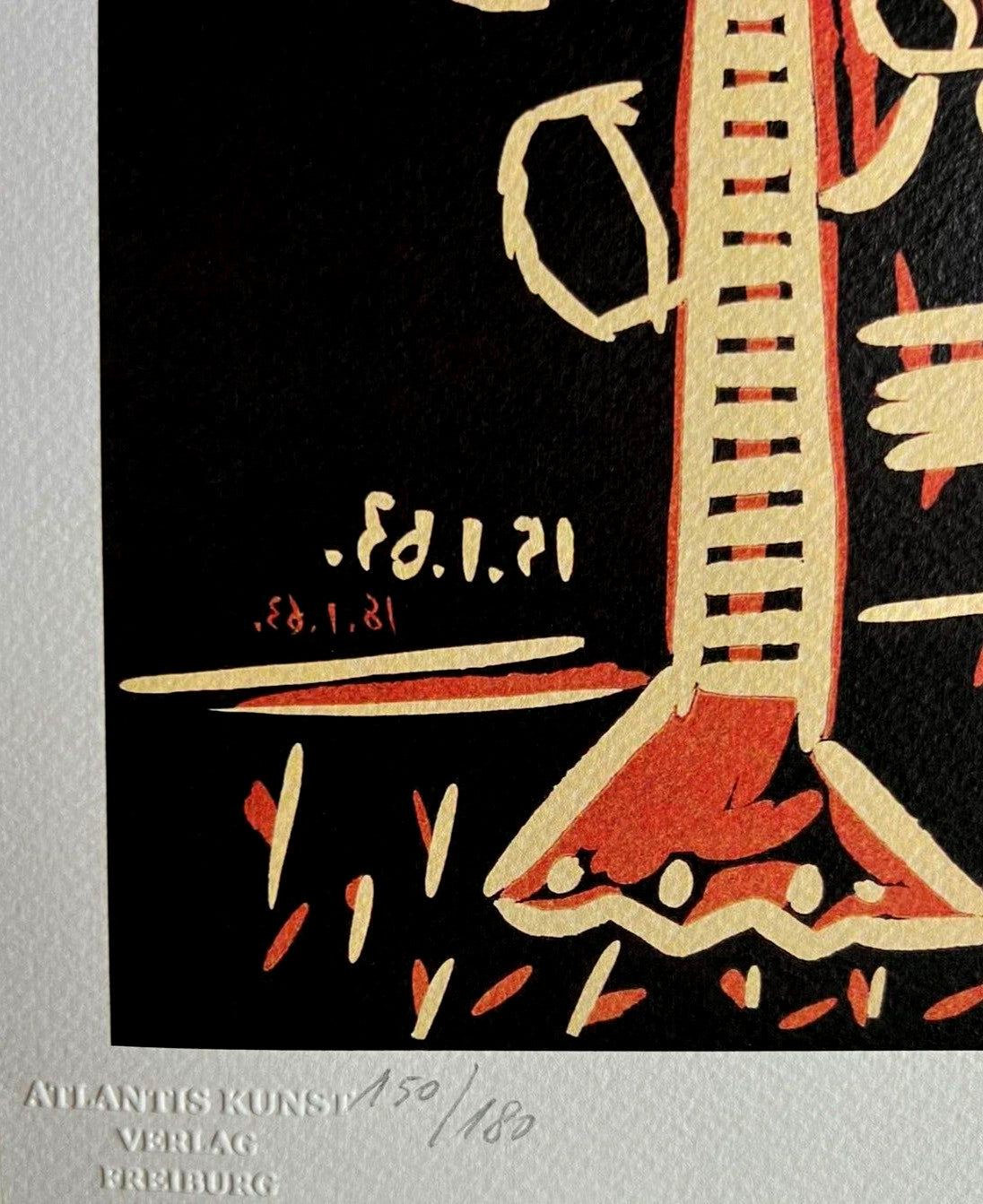 Pablo Picasso Lithograph Coa Signed Numbered By Hand Certified