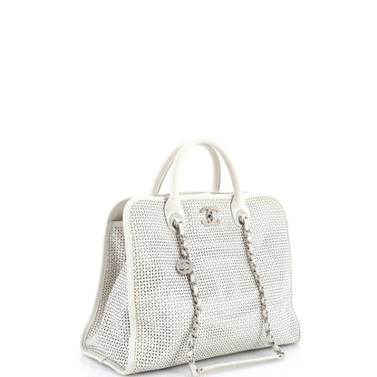 Chanel Up In The Air Convertible Tote Perforated Leather