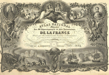 Victor Levasseur National Illustrated Atlas Of The 86 Departments And Possession