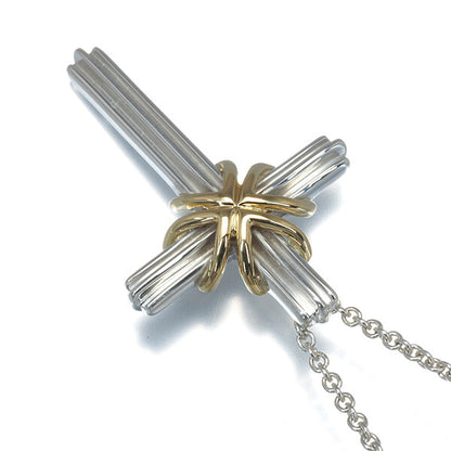 Tiffany&Co. Necklace Signature Cross 925 Sterling