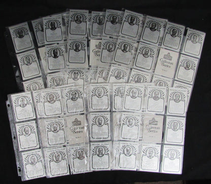 Pro Football Hall Of Fame Metallic Card Set