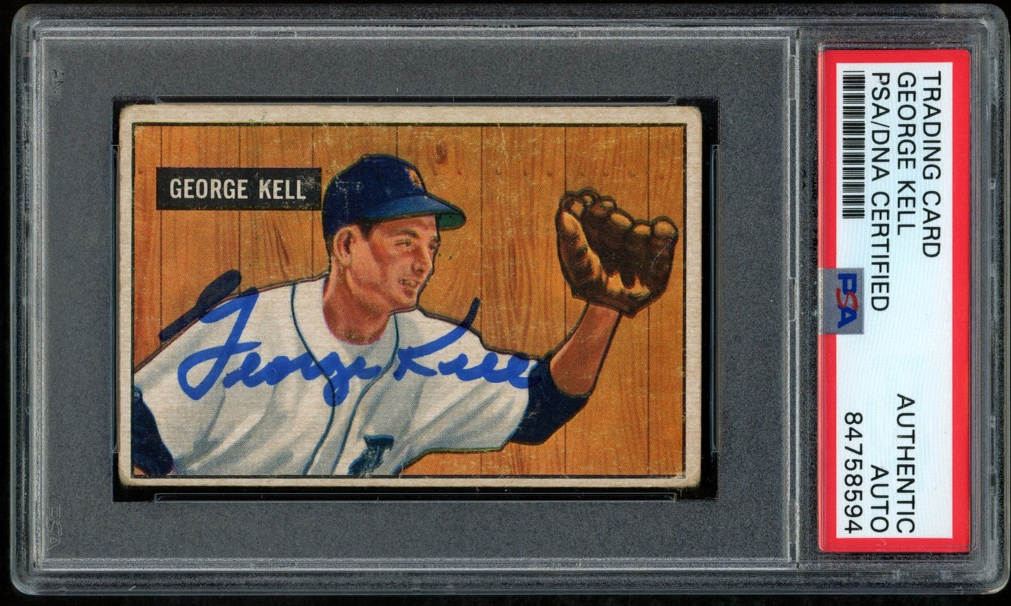 1951 Bowman George Kell Hof #46 Authentic Card