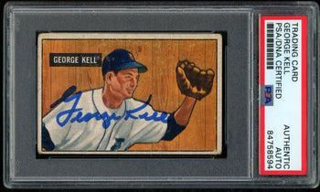 1951 Bowman George Kell Hof #46 Authentic Card