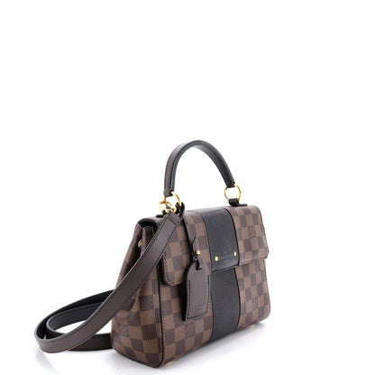 Louis Vuitton Bond Street Handbag Damier With Leather Bb
