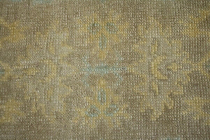 6X9 Ft Hand-Knotted Wool Chobi Peshawar Rug Muted