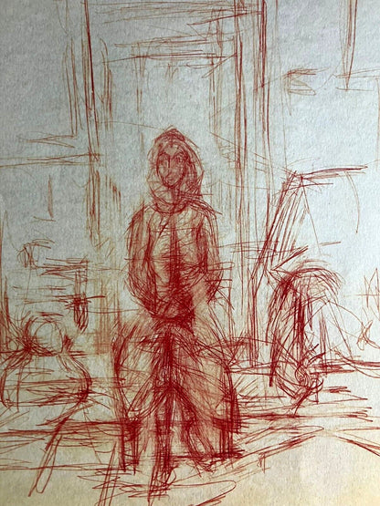 Alberto Giacometti Lithograph Coa Signed Numbered By Hand 180 Ex