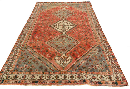 Muted Semi-Antique Tribal Design Wool Oriental