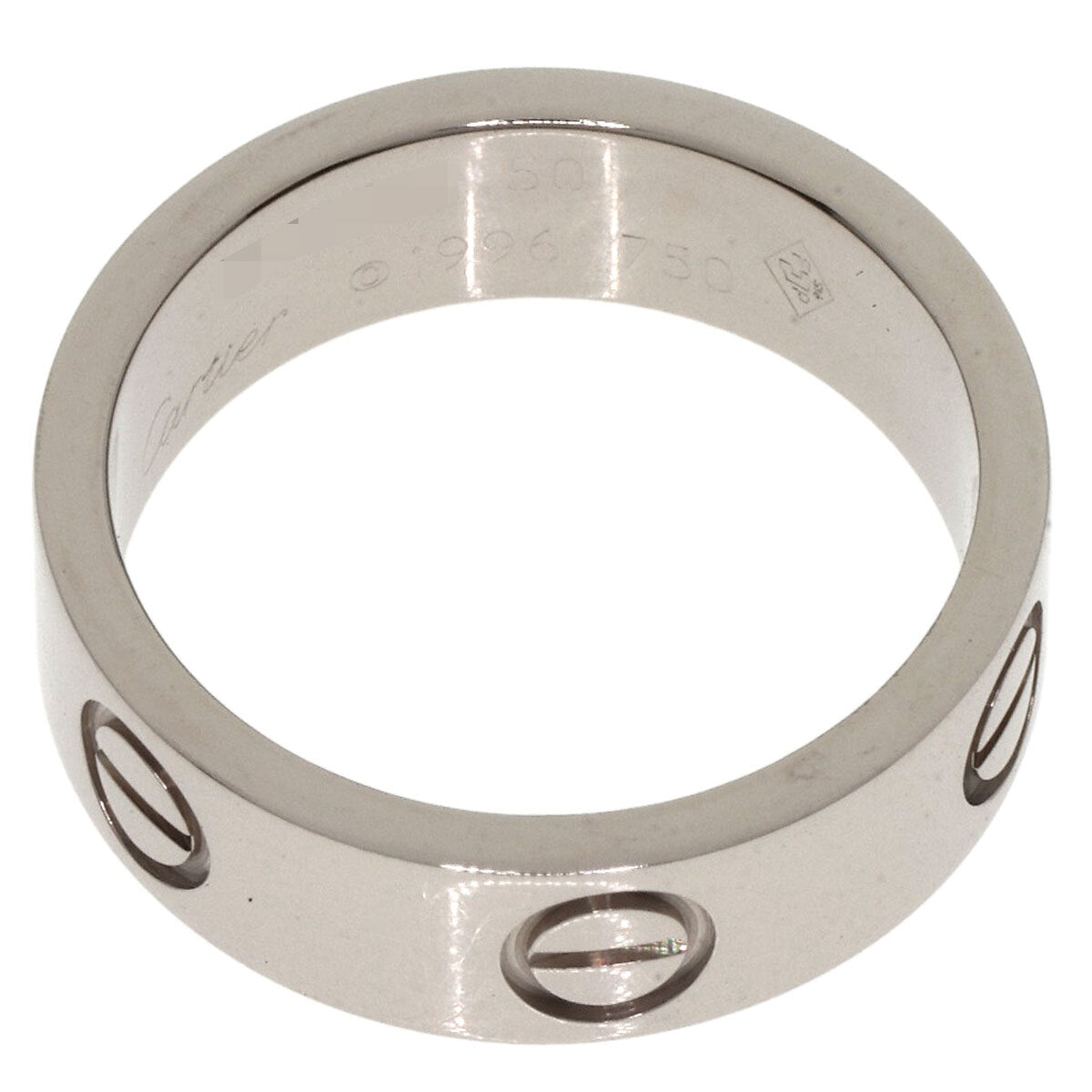 Cartier   Ring Love Ring #50 K18 White Gold