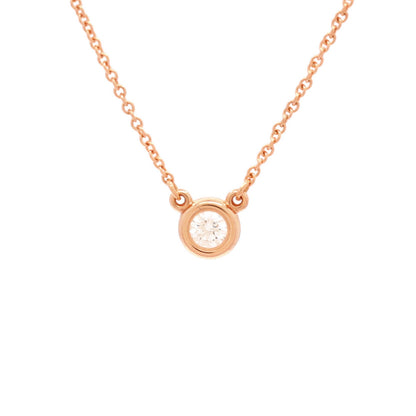 Tiffany & Co. Elsa Peretti Diamonds By The Yard Pendant Necklace 18K Rose Gold