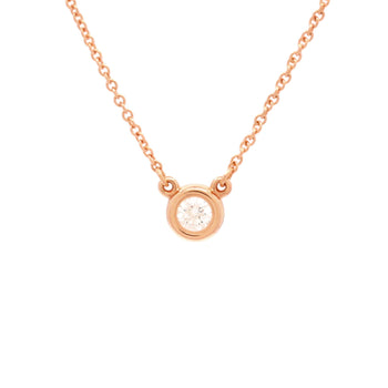 Tiffany & Co. Elsa Peretti Diamonds By The Yard Pendant Necklace 18K Rose Gold