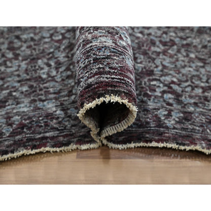 9'X12'2" Red Mamluk Design 14Th Century Influence Hand Knotted Wool Rug