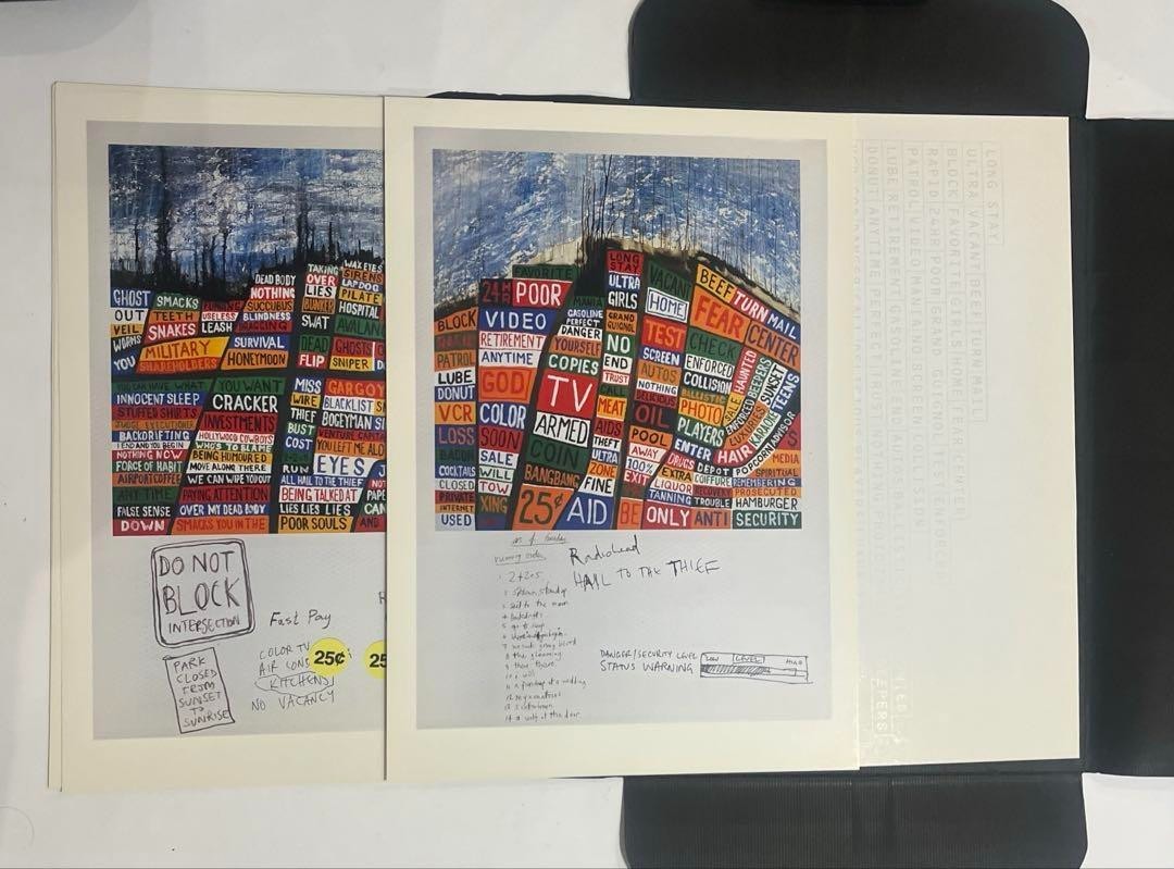 Radiohead Stanley Donwood Hail To The Thief 2003 Lithograph Print Set (8+1)