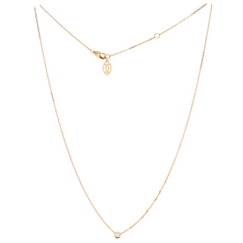 Cartier Cartier D'Amour Pendant Necklace 18K Rose Gold With Diamond Xs
