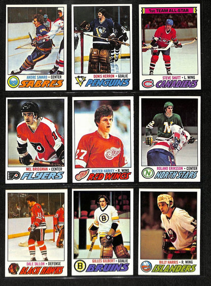 1977-78 Topps Hockey Cards Complete Set (1-264)