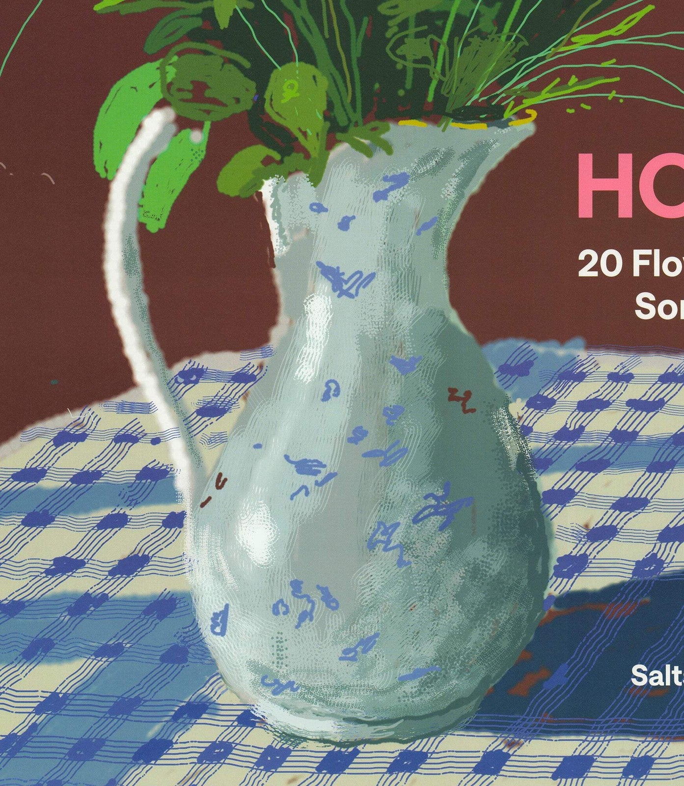 Li DAVID HOCKNEY 20 Flowers for 2025 and Some Bigger Pictures 28" x 19.5" Offset