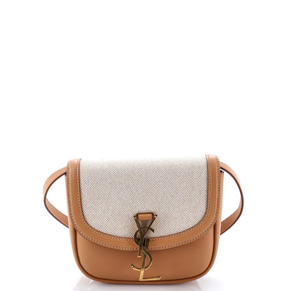Saint Laurent Kaia Shoulder Bag Canvas And Leather Small