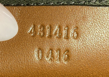 Gucci Zipped Pouch Leather With Applique Large