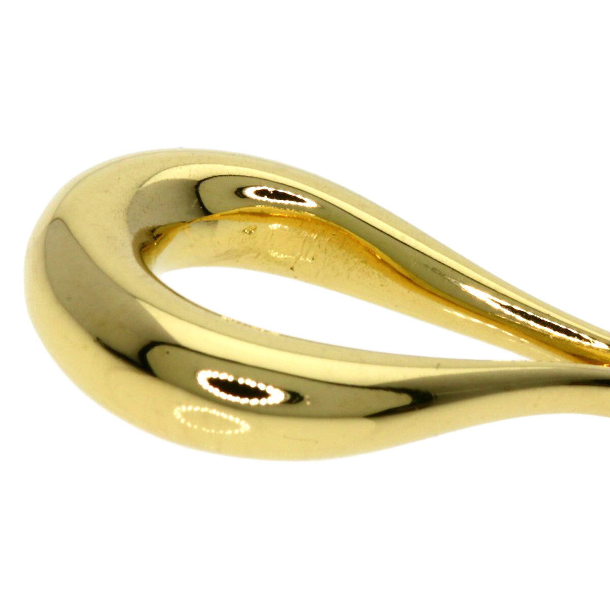 TIFFANY&Co.   Necklace Teardrop Open K18 Yellow