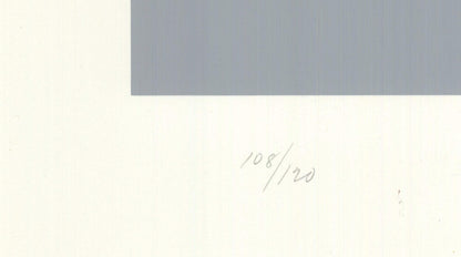 Allan D'Arcangelo Red Bridge Signed " Serigraph Pop Art Gray, Red