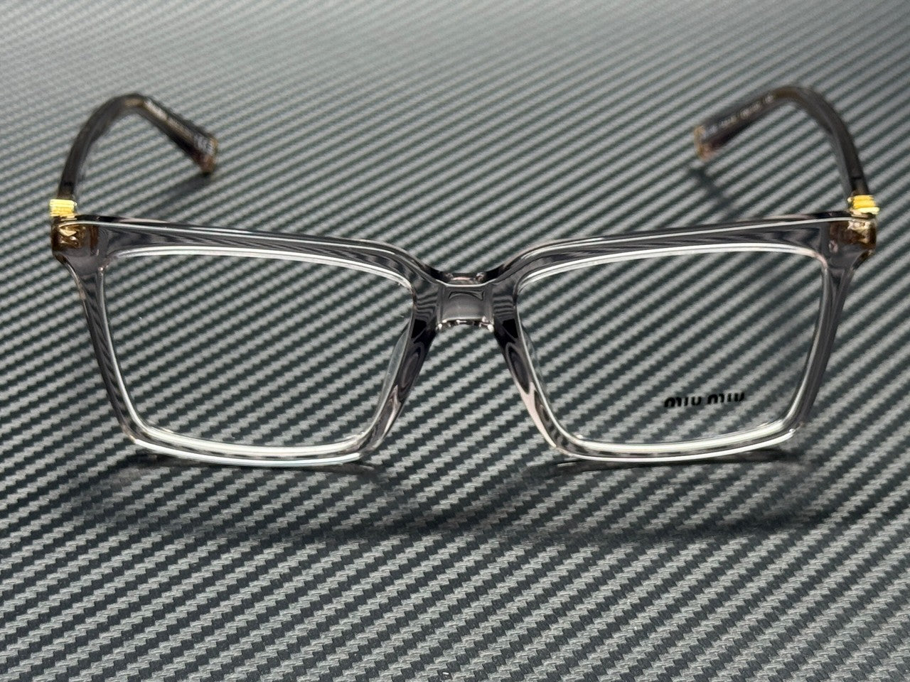 MIU MU 08XV 12W1O1 Transparent Mauve Women's 54 mm Eyeglasses