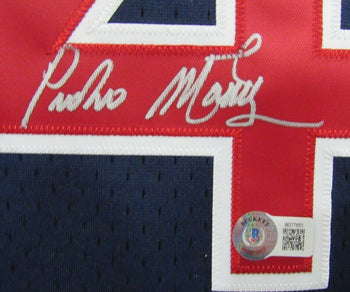 Pedro Martinez Hof Autographed Mitchell & Ness Jersey Red Sox Beckett 176378