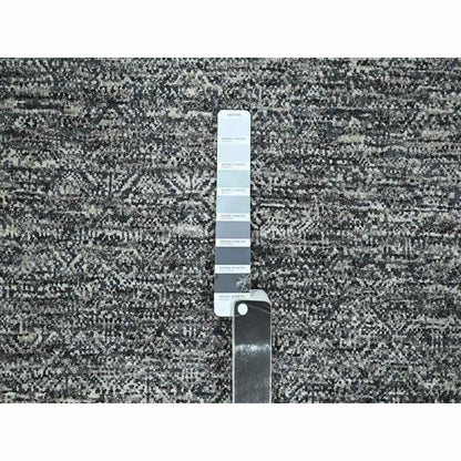9'X12'1" Nickel Gray Kohinoor Herat Design Pure Wool Hand Knotted Rug