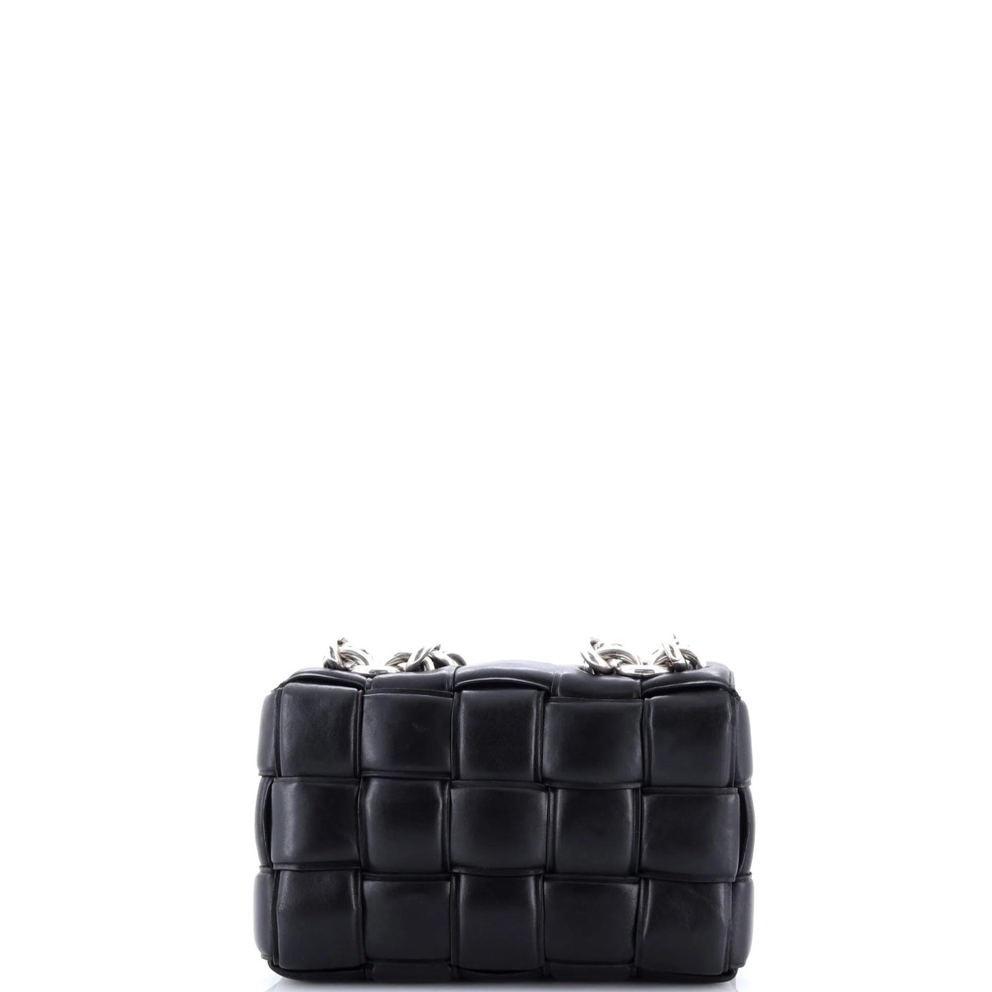 Bottega Veneta Cassette Chain Crossbody Bag Padded Maxi Intrecciato Leather