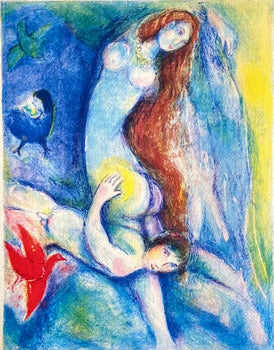 Marc-Chagall Lithograph Hand-Made Coa Hand-Signed Numbered In Pencil