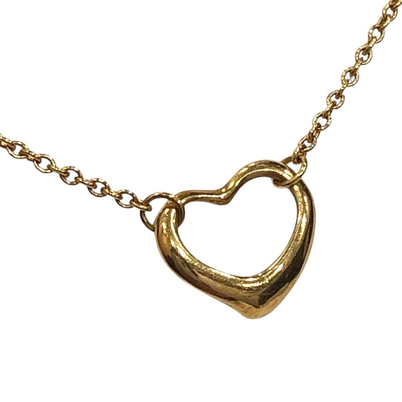 Tiffany & Co. Open Heart Necklace Yellow Gold K18Yg 750Yg