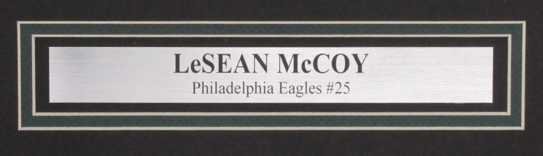 Lesean Mccoy Signed 16X20 Photo Philadelphia Eagles Framed Jsa 192027