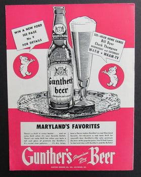 1951 NBA Program Baltimore Bullets vs. New York Knickerbockers 198269