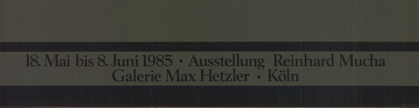 Reinhard Mucha Galerie Hetzler " Offset Lithograph Contemporary