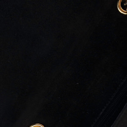 Chanel Vintage Cc Chain Full Flap Bag Quilted Suede Small