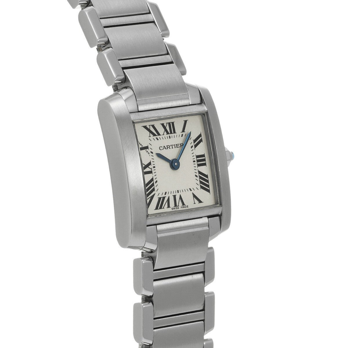 Cartier Tank Franaise Sm W51008Q3 Silver Ladies Used Watch #51495