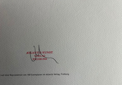 Keith Haring Lithograph From An Painting Coa Signed Pen Numbered Pencil