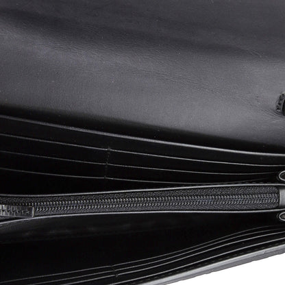 Gucci Padlock Continental Chain Wallet Guccissima Leather Long