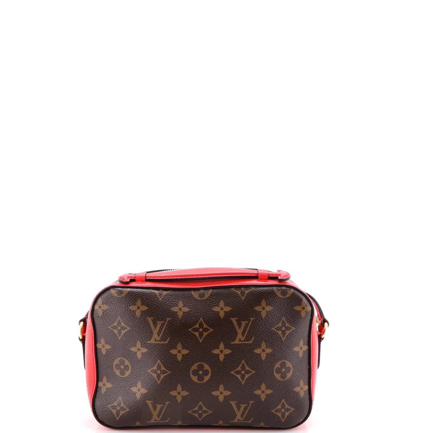 Louis Vuitton Saintonge Handbag Monogram Canvas With Leather