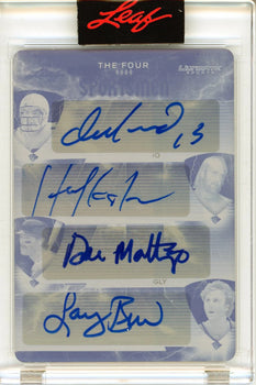 Dan Marino, Hulk Hogan, Dan Mattingly & Larry Bird Autographed 2021 Leaf Ultimat
