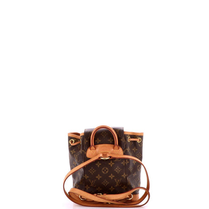 Louis Vuitton Vintage Montsouris Backpack Monogram Canvas Pm