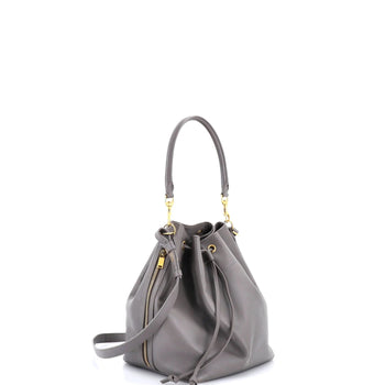 Saint Laurent Emmanuelle Bucket Bag Leather Large