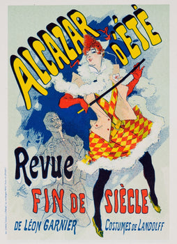Alcazar Dete Revue Fin De Siecle Jules Cheret 1890 Affiches Illustrees Litho
