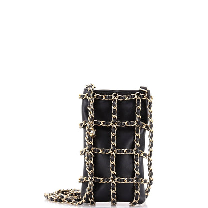 Chanel Tech Me Out Clutch With Chain Lambskin