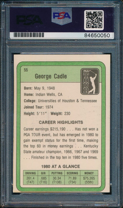1981 Donruss Pga George Cadle #55 Authentic Card