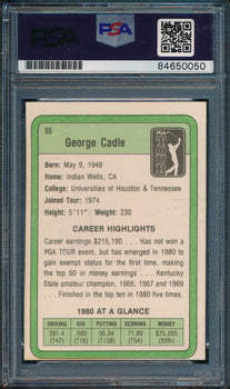 1981 Donruss Pga George Cadle #55 Authentic Card