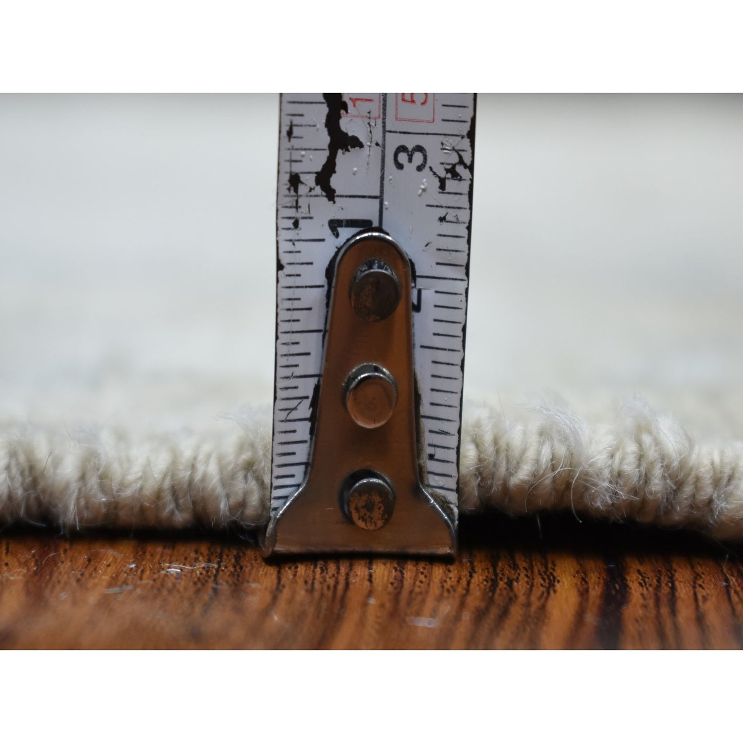 4'X5'10" Gray Hand Knotted Afghan Angora Oushak Soft Wool Oriental Rug