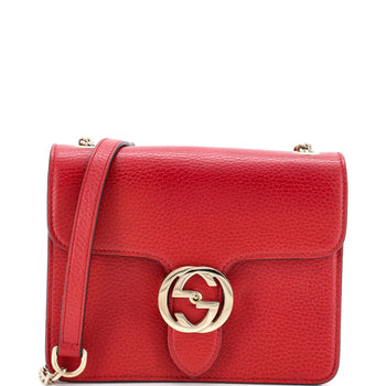 Small Gucci Interlocking Shoulder Bag Leather