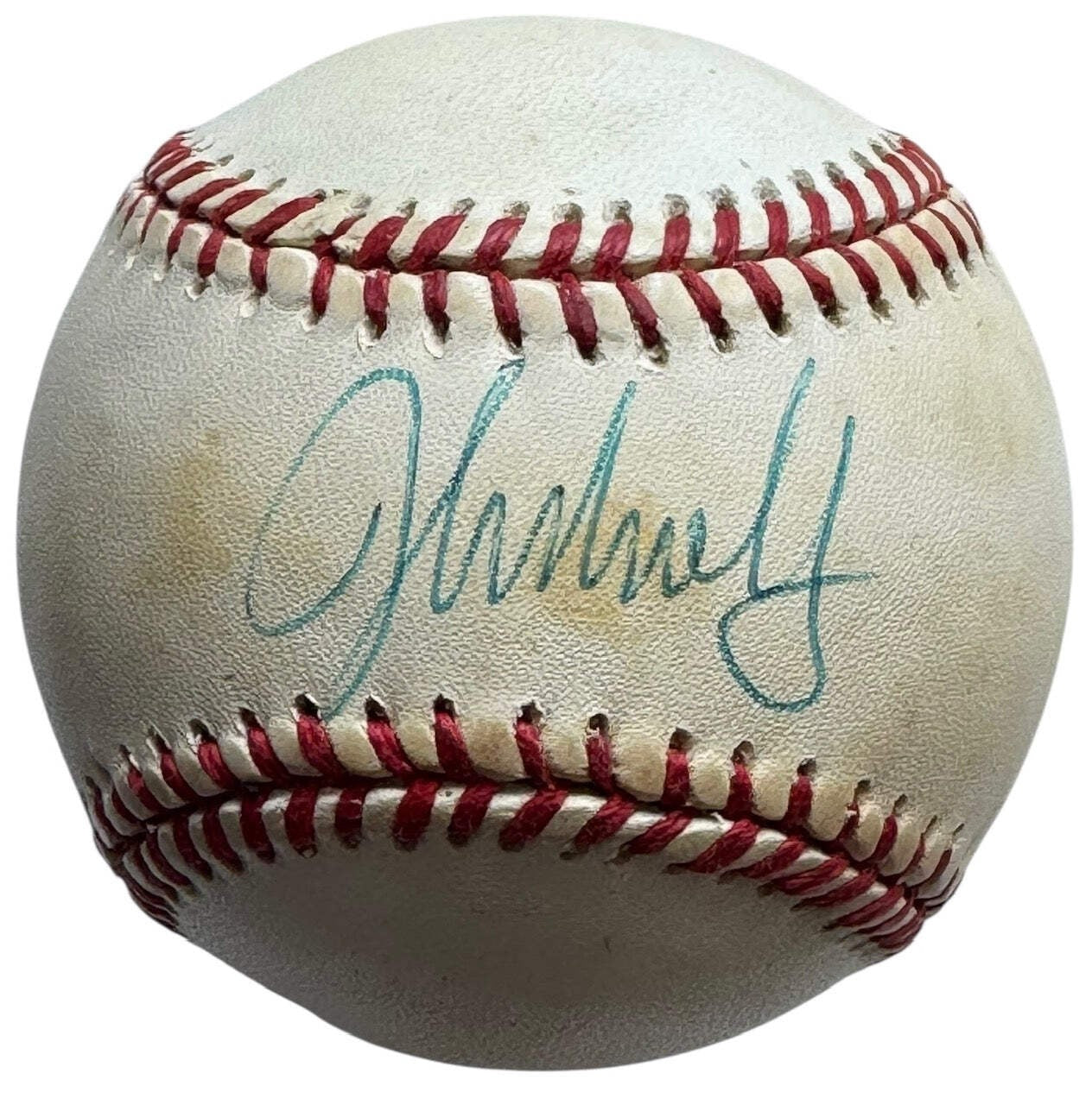 John Smoltz Autographed Official National League Baseball (Jsa)